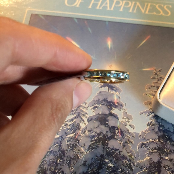 Gold Plated Topaz Ring - Picture 3 of 7